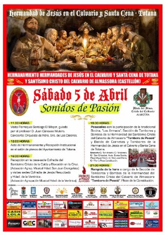 Pasacalles organizado por la Hermandad de Jesús en el Calvario y la Santa Cena