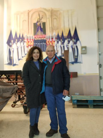 Visita de la Pregonera y Nazareno de honor