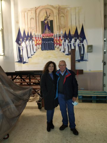 Visita de la Pregonera y Nazareno de honor