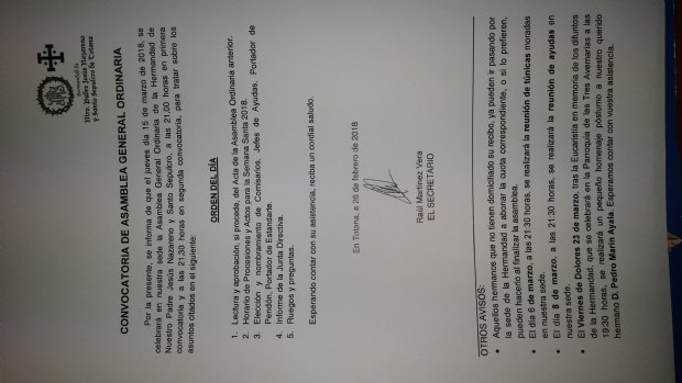 Asamblea General Ordinaria