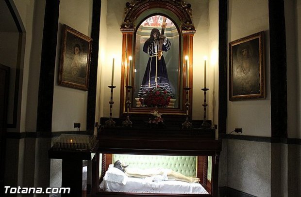 Imagen del Sto Sepulcro en restauración