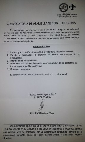 Asamblea General Ordinaria