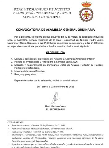 Asamblea General Ordinaria