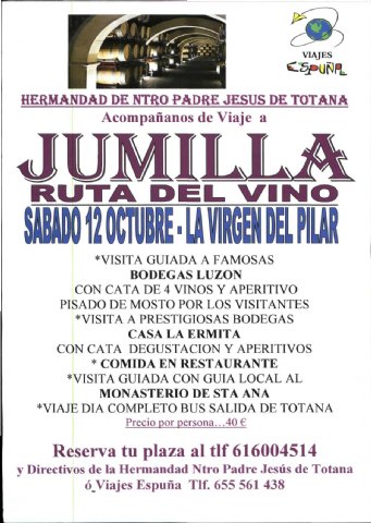 Viaje a Jumilla. Ruta del Vino. ¿Te lo vas a perder?